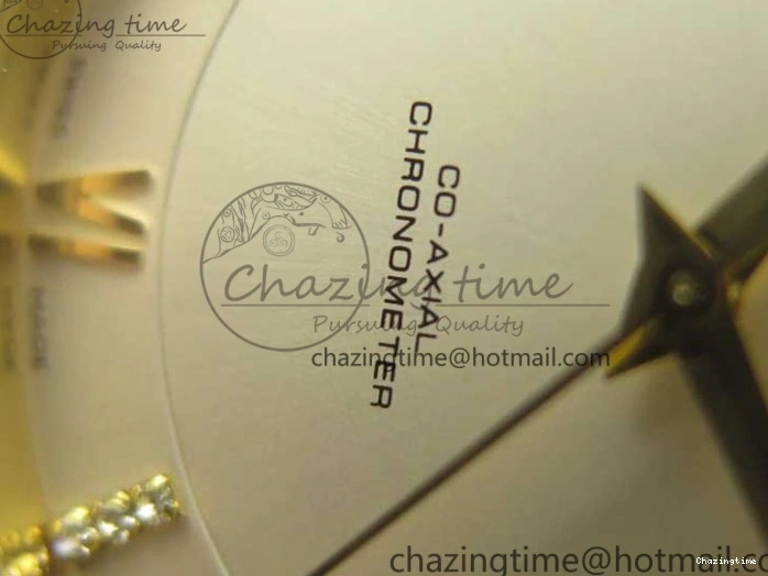 0111 De Ville YG MKF 1:1 Best Edition Silver Dial Diamonds Markers on Black Leather Strap MIYOTA 9015 V Flexible 8046